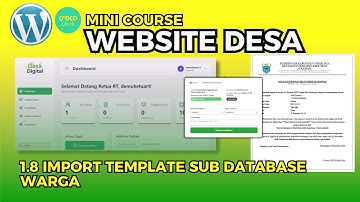 Materi 1.8 Import Sub Page Template Database Warga Desa