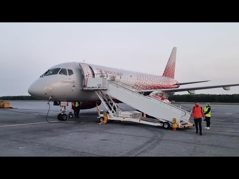 Superjet 100 а/к Россия | Рейс Санкт-Петербург — Нижневартовск