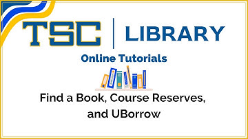Find a Book | Course Reserves | UBorrow