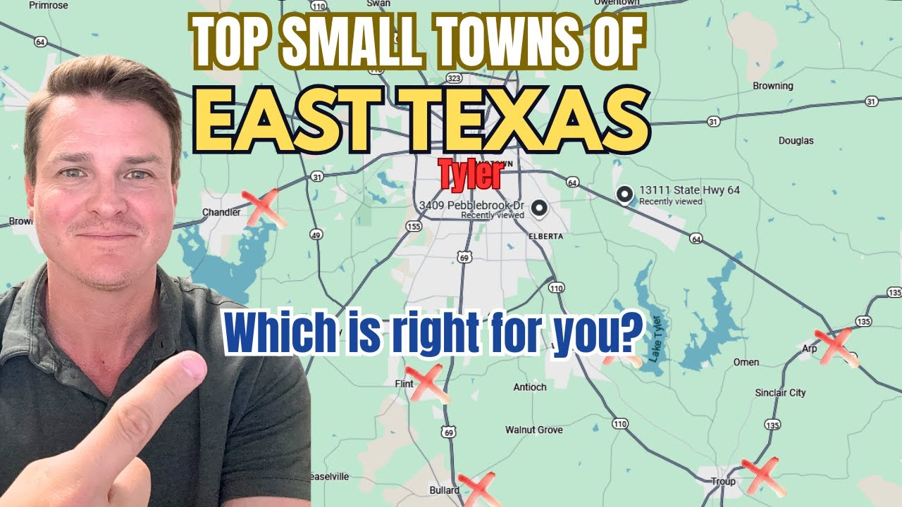 Best Small Towns Near Tyler Texas to Move To in 2026!