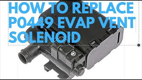 C6 CORVETTE HOW TO REPLACE  EVAP VENT SOLENOID AND ERASE P0449 CODE