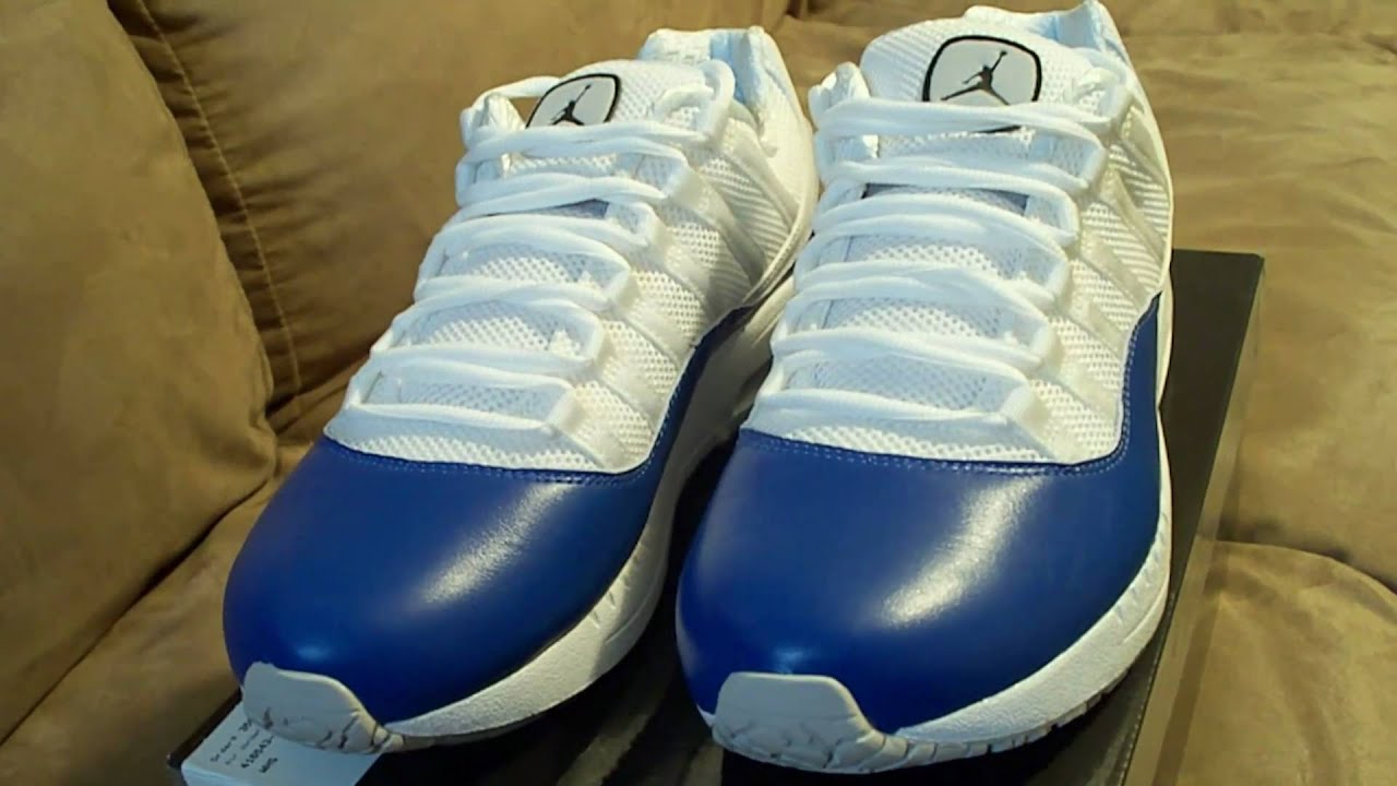 Air Jordan Viz Air 11s Royal Blue - YouTube