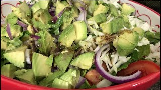 Healthy Avocado Salad Recipe + Light Lemon Dressing 101