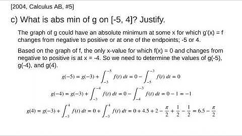 AP Calculus AB - 2004: #5