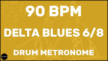 Delta Blues 6/8 | Drum Metronome Loop | 90 BPM