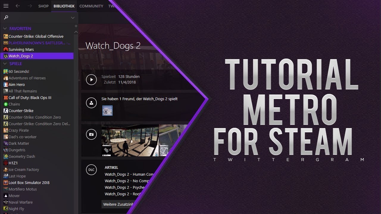 TUTORIAL METRO FOR STEAM