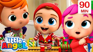 The Christmas Song | Little Angel | 🔤 Moonbug Subtitles 🔤 | Learning Videos