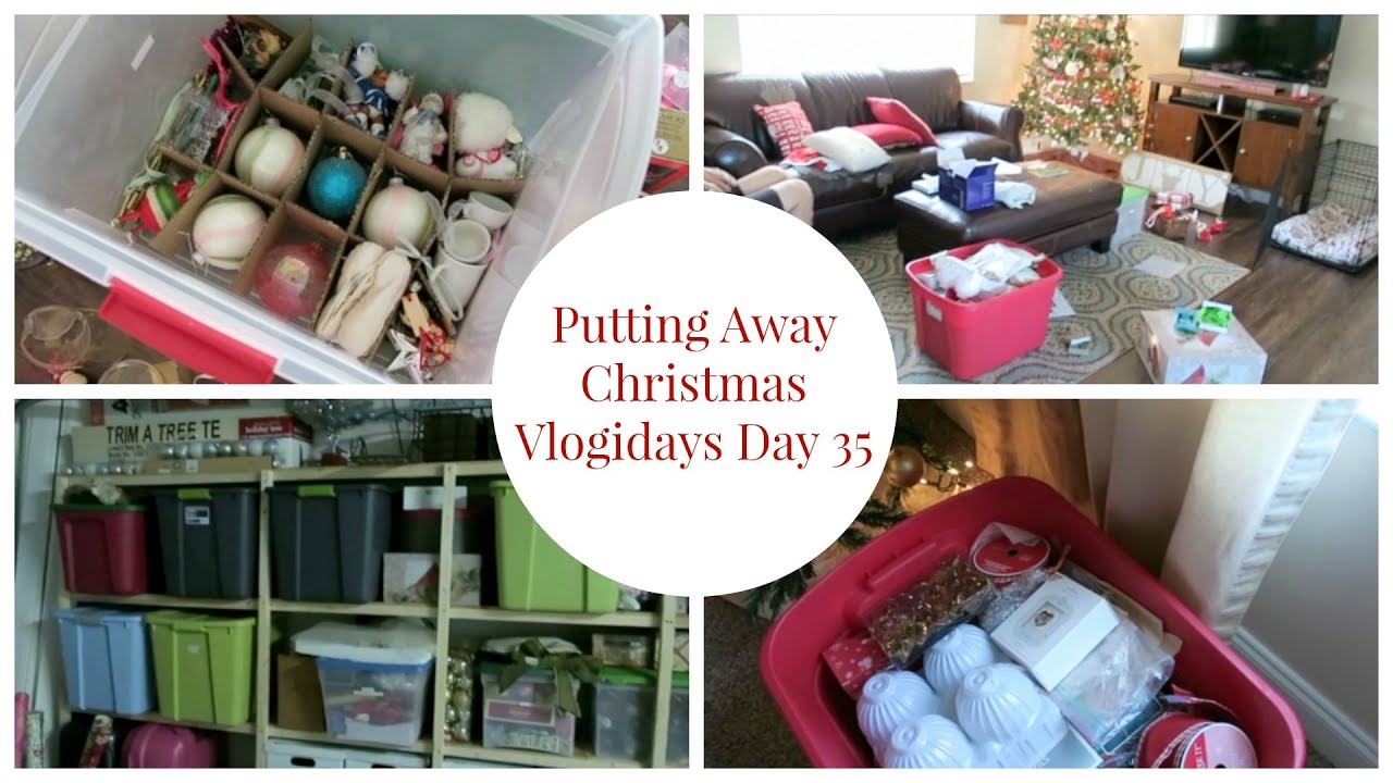 Putting Away Christmas Vlogidays 2015 Day 35 YouTube