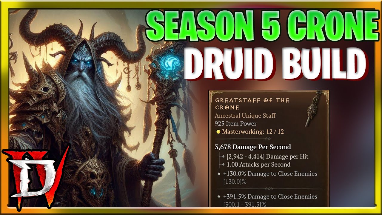 Diablo 4 Season 5 Druid Cronestaff Build Guide Claw Stormstrike Build ...