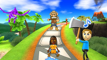 Wii Party Series Board Game Island - Guest E vs Matt vs Tyrone vs Jackie (Master Difficulty)