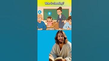 Guess which student is cheating? #riddles #funny #logicpuzzles #quiz