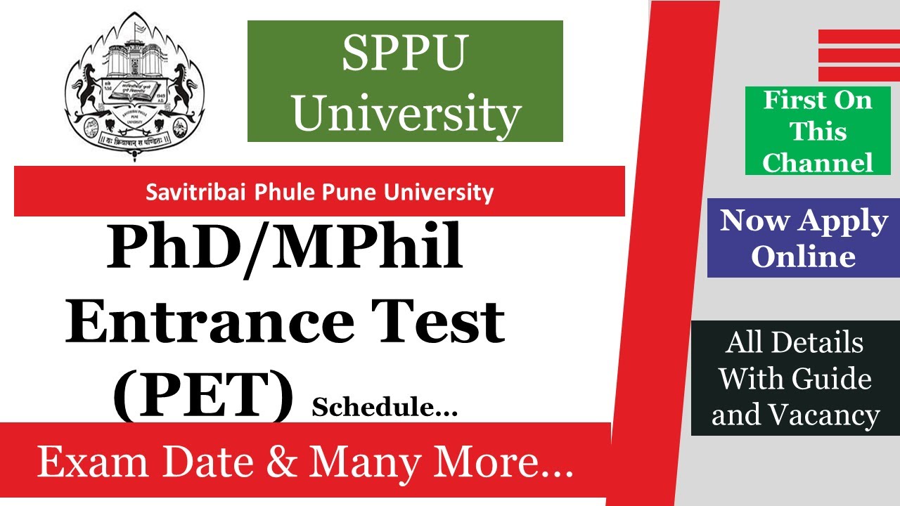 phd entrance test pune university