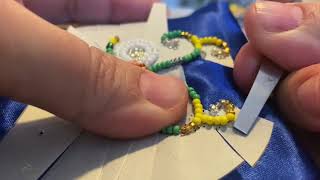 Two needle beading