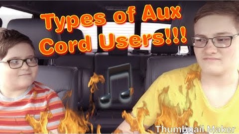 Types of Aux Cord Users!!!