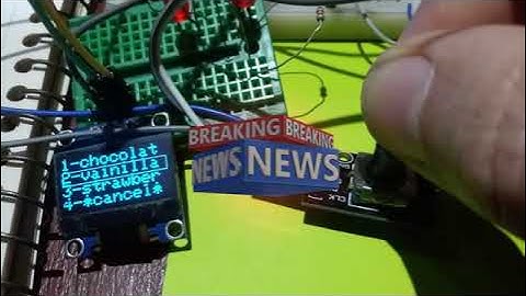 ESP32forth menue with encoder KY040 demo