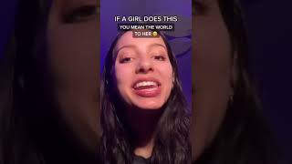 if a girl does this YOU MEAN THE WORLD TO HER #Shorts Wealth