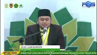 FINAL QORI ILHAM MAHMUDIN (DKI JAKARTA) | MTQ NASIONAL 2022 | CABANG TILAWAH QIRO'ATUSSAB'AH MUJAWAD
