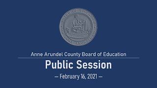 BOE 2-16-2021 Public Session
