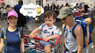 하이킹 후 코스트코 쇼핑 | 아기 캐리어 백팩 | Hiking and Costco shopping | New baby carrier backpack