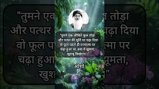 तुमने एक जीवित फूल तोड़ा #osho #oshointernational #oshomeditation #oshopravachan