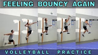 FEELING BOUNCY AGAIN | Volleyball Hitting Practice (8-11-20)