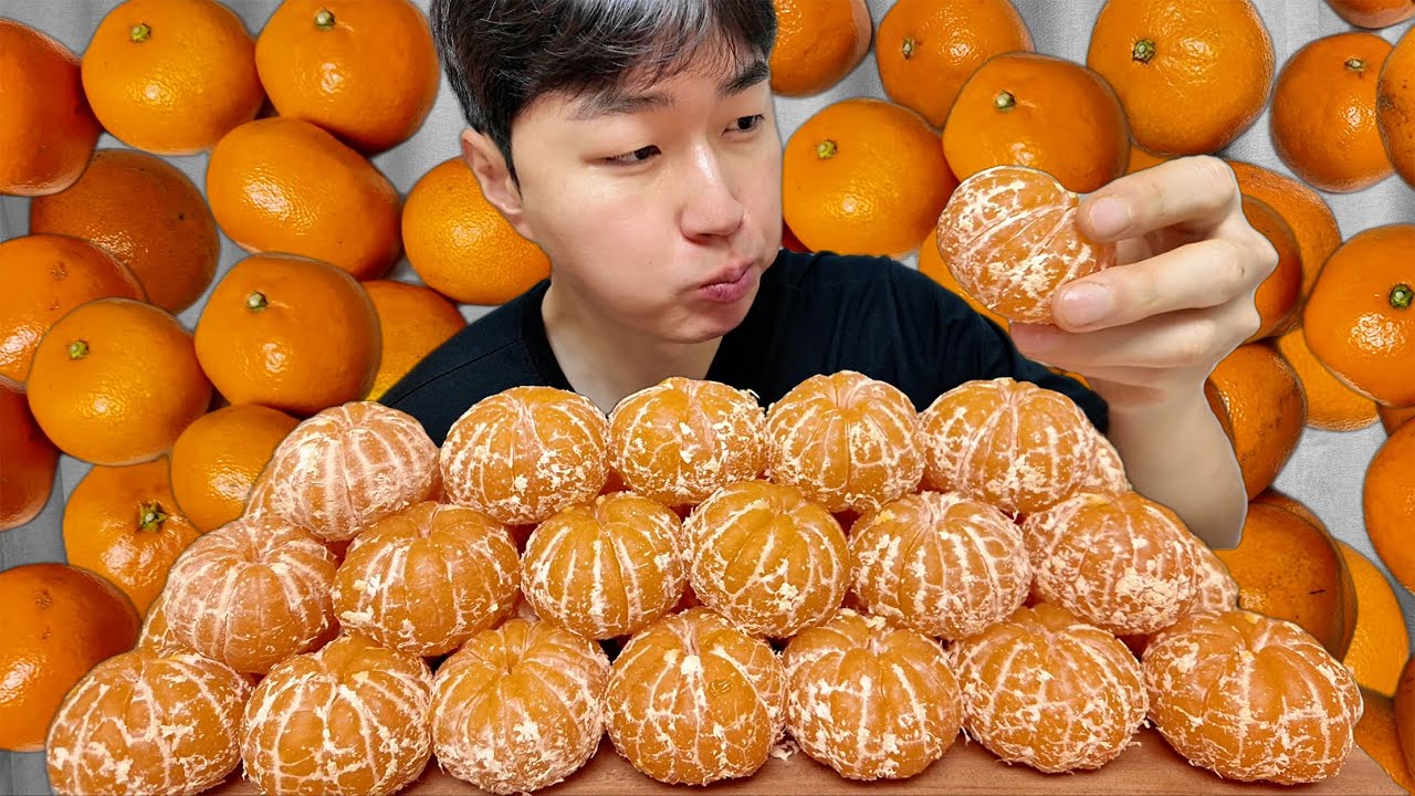 Мукбанг со сладкими мандаринами! 