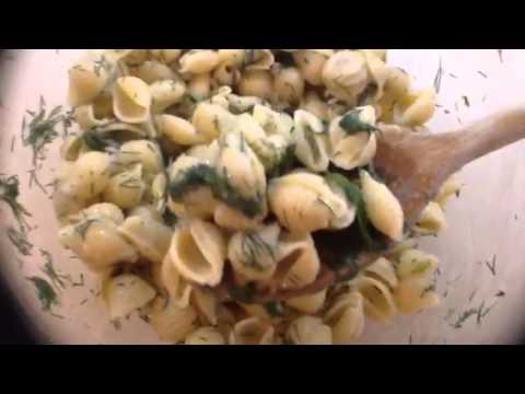 Christina Making Lemon-Dill Pasta Salad