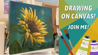 EASY Side View Flower Petals! How to Paint Petals SUNFLOWER! BY: Annie Troe