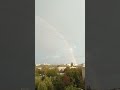 Радуга над городом. Rainbow over the city.