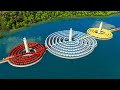 Three Spiral Rail Tracks Very Long Three Color Train Speeding Around and Around🚂🚦⚠️Trainz Simulator