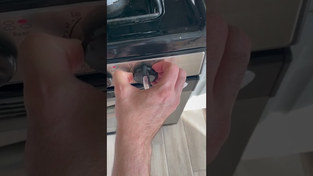How To Remove Replace A Knob On The GE Gas Electric Stove GEstove DIY STOVE Cleanstove