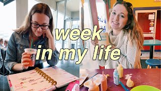 Productive College Week In My Life Vlog \/\/How to balance school \& work