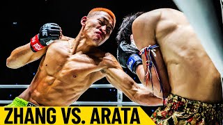 Insane Knockdowns 😱 Zhang vs. Arata | Muay Thai Full Fight