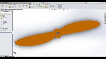 Solidworks Tutorial - How to make a PROPELLER  (V2)