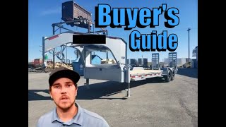 buying a lowboy gooseneck equipment trailer with dovetail