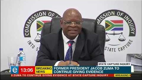 Jacob Zuma to continue giving evidence