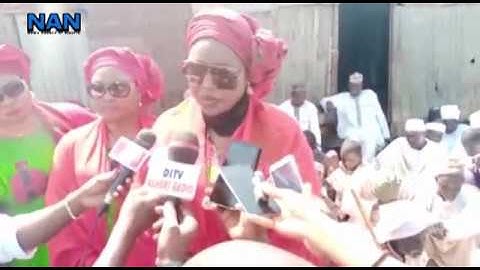 Mrs Buratai donates food items, tricycles, to less privileged, widows in Kaduna