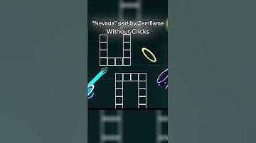 "Nevada"  Layout Collab // Part By Zemflame // Geometry Dash // #geometrydash #shorts