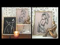 DOLLAR TREE DIY HOME DECOR | EASY BEAUTIFUL &amp; INEXPENSIVE WALL ART | ONE LINE ART DIY | GLAM DIY