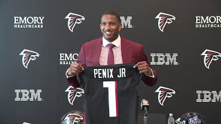 Michael Penix Jr. introduced after being drafted by Atlanta Falcons