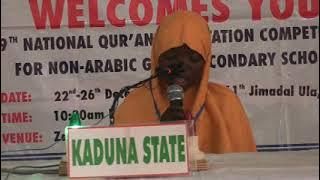 Maimuna A Sulaiman Kaduna State 60 Hibz Rabida National Qur'anic Recitation Competition