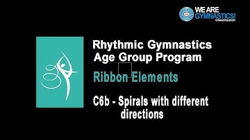 Rhythmic Gymnastics Age Group Program - Ribbon Element C6b Spirals with different directions