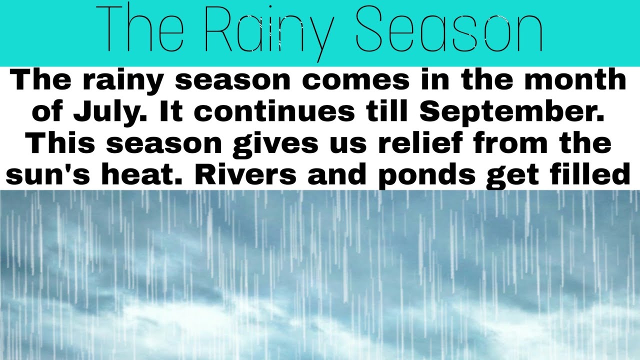 easy essay on rainy season