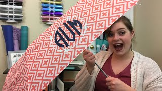 How to Put HTV on an Umbrella | Easy Spring Cricut Craft