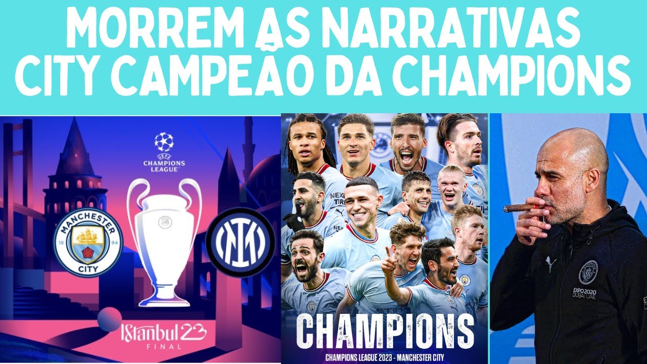 Manchester City é CAMPEÃO da UEFA Champions League 2023!!! : r/futebol