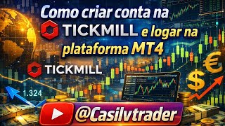 COMO ABRIR CONTA NA TICKMILL E LOGAR NA PLATAFORMA MT4?