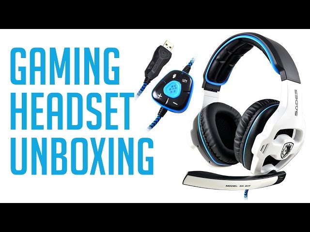 Sades SA-903 Pro USB Gaming Headset - Unboxing - YouTube