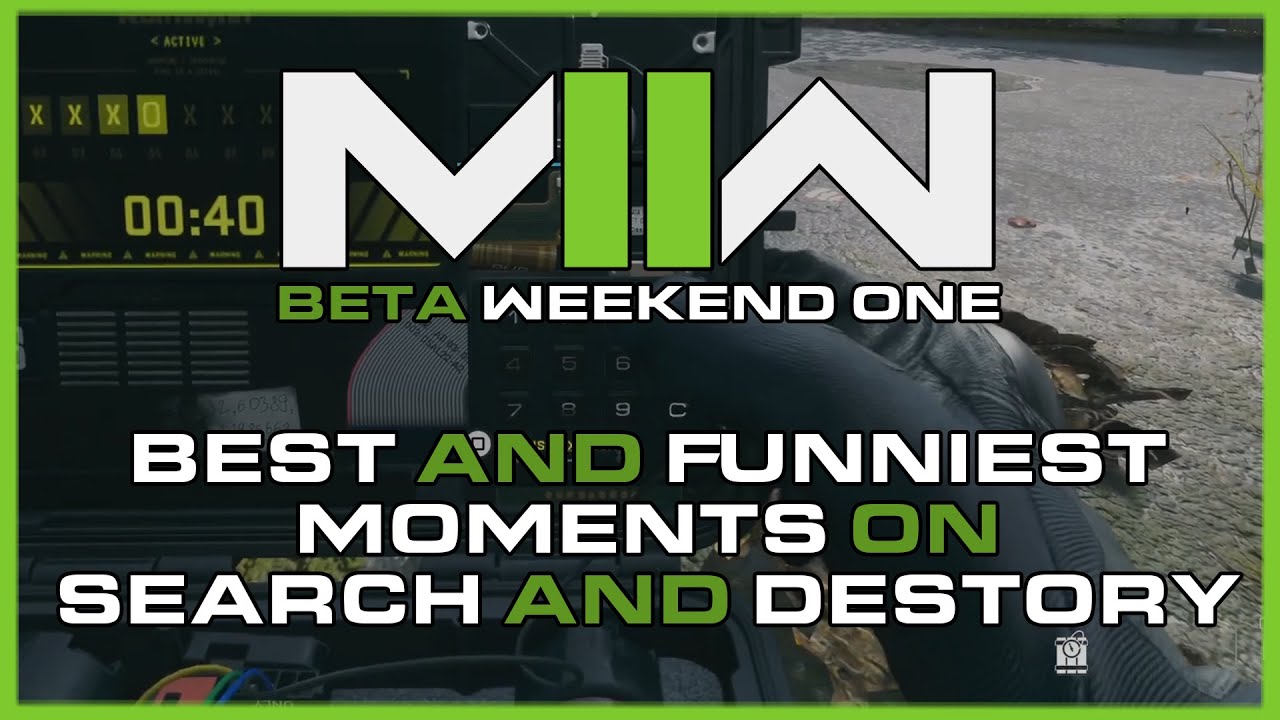 BEST AND FUNNY MOMENTS ON S&D (MODERN WARFARE 2 BETA)