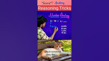 Number Analogy #pyq2 #reasoning #tricks #shorts #youtubeshorts #youtube #youtubers#youtuber#focus40