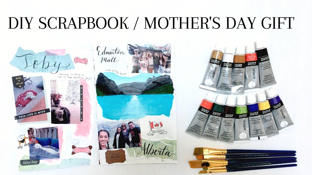 DIY SCRAPBOOK Mother’s Day Gift YouTube